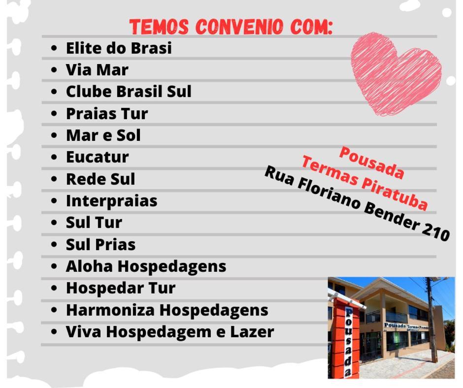 Pousada Termas Piratuba Esterno foto